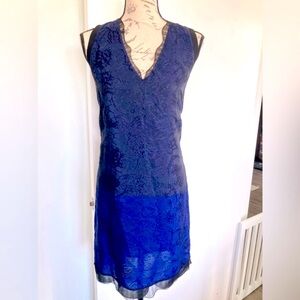 3.1 Phillip Lim silk black and blue dress